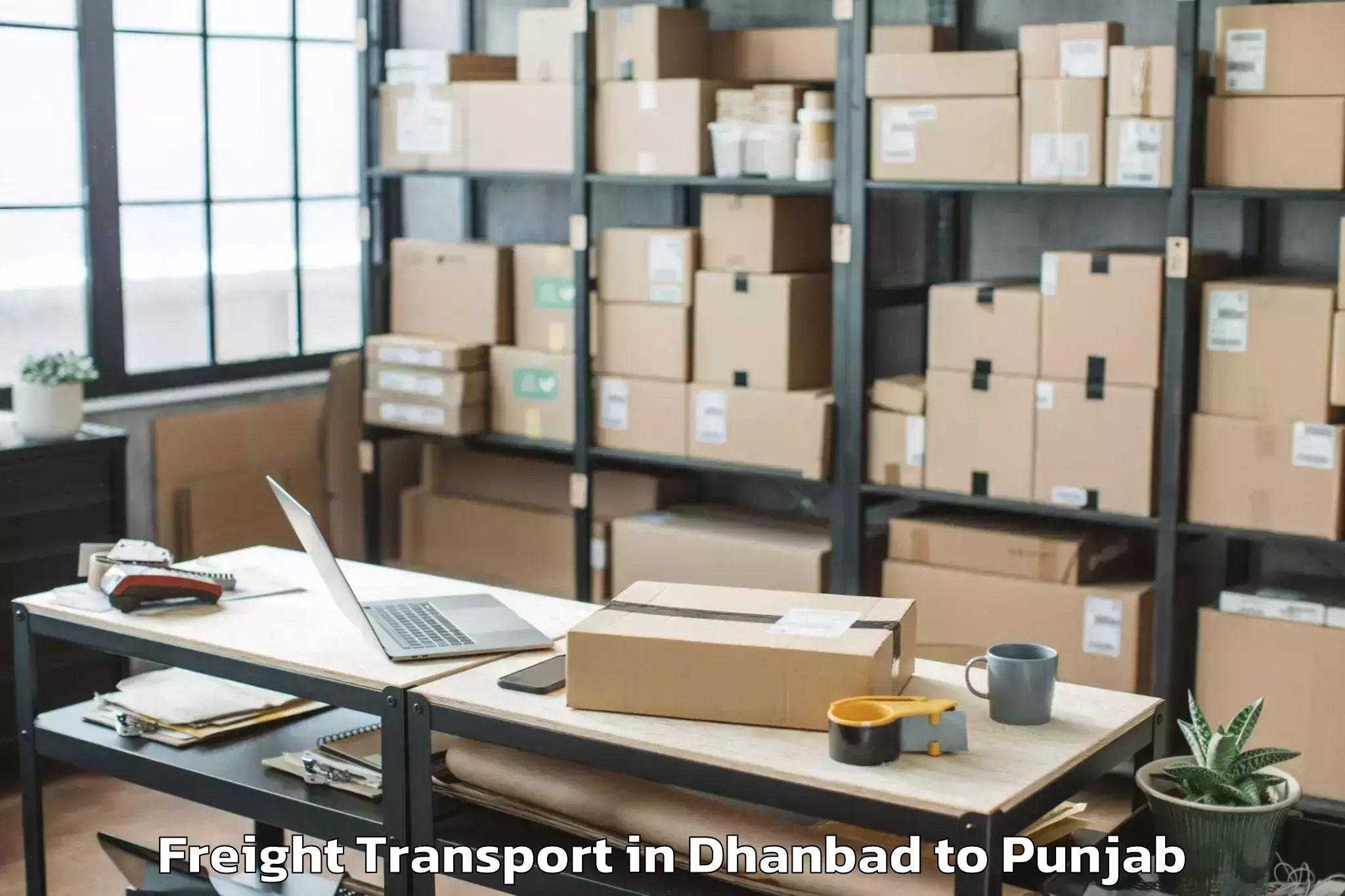 Affordable Dhanbad to Adampur Freight Transport